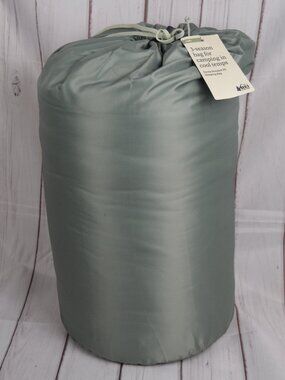 REI Co-op Siesta Hooded 20 Sleeping Bag Long Stone Green NEW READ